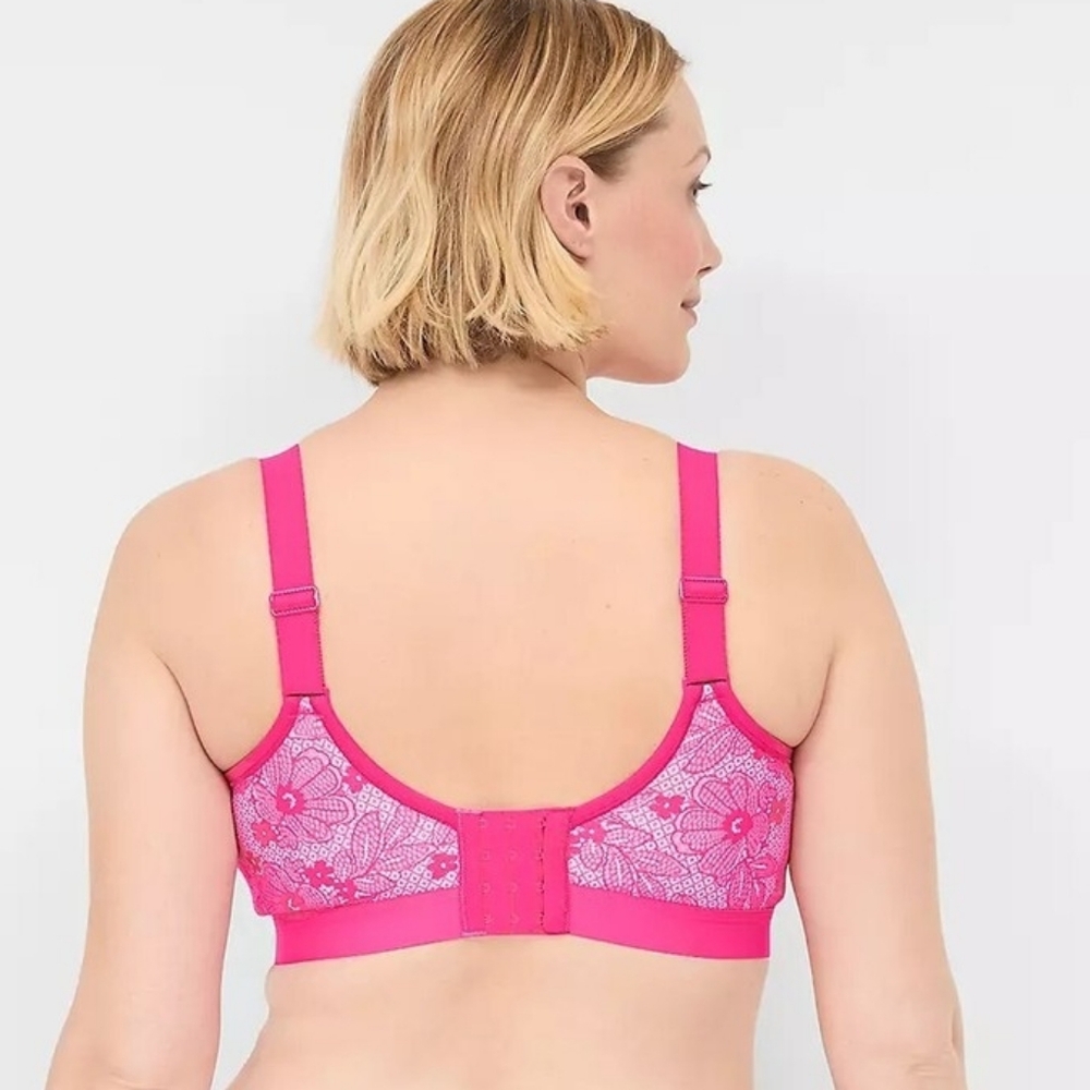 Lane Bryant Cacique Cotton Scoop Neck Lightly Lined No Wire Bra 46C New - Picture 2 of 6